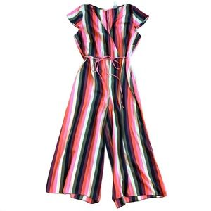 ASOS one piece romper jumpsuit striped size 14